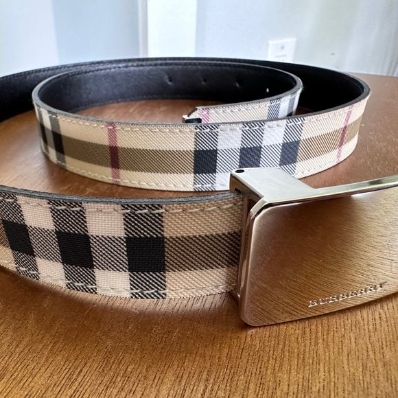 Burberry Nova Check Pattern Belt - Picture 1 of 4